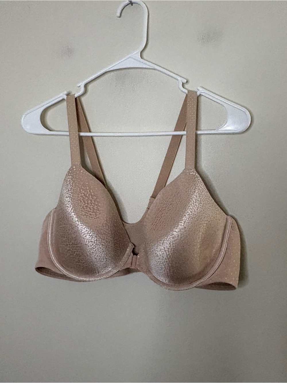 Wacoal 40C Pink Beige Blush Bra Full Coverage Front Clasp